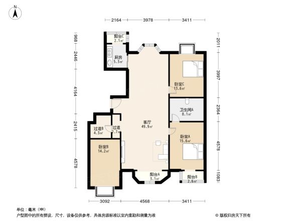 世纪城观山园户型图