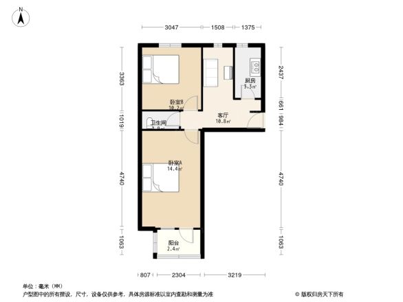 天坛医院宿舍户型图