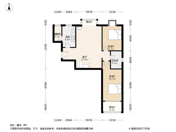 世桥国贸公寓户型图