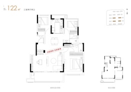 伟星珑胤台3室2厅1厨2卫建面122.00㎡