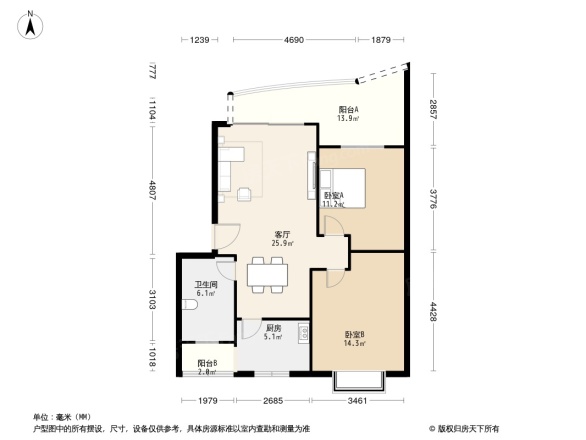 维丰南桥小区户型图