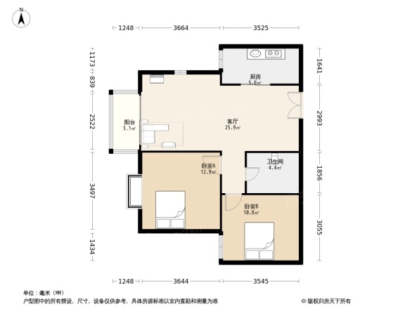 朝阳雅筑户型图