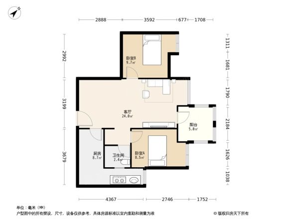 蓝光COCO金沙一期户型图