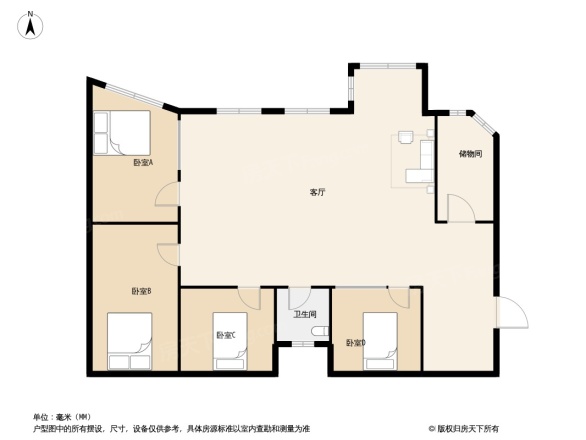学府花园户型图