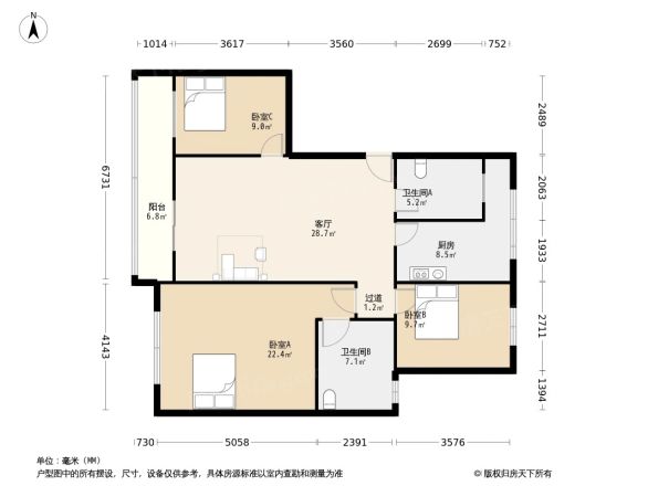 圆梦园小区户型图