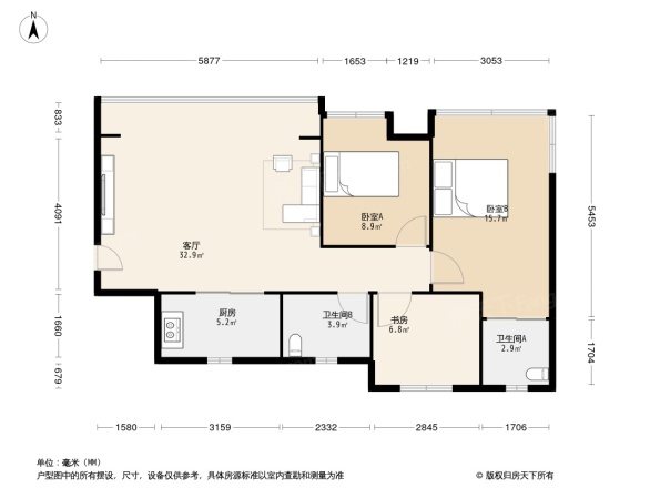 蓝光圣菲悦城户型图