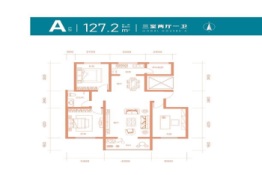 大阅汇阅峯3室2厅1厨1卫建面127.20㎡