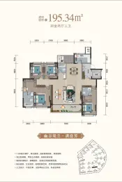 兴安府4室2厅1厨3卫建面195.34㎡