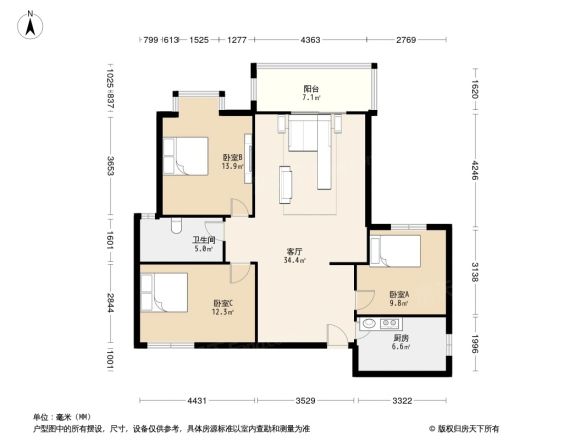 玺印上院户型图