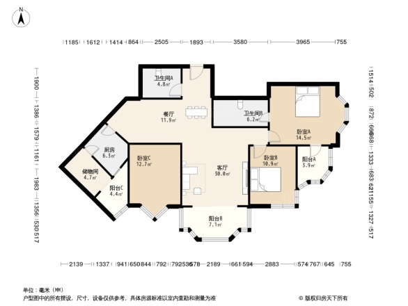 金海岸公寓户型图
