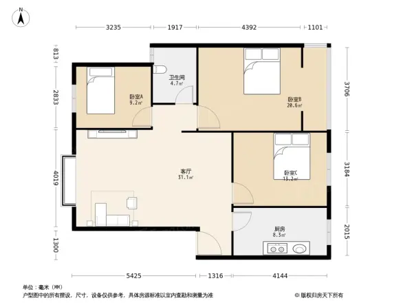 普利新居户型图