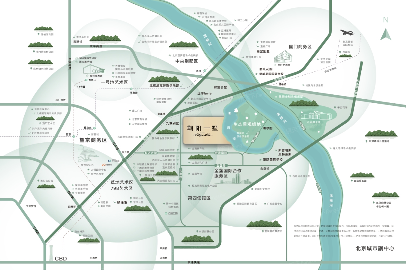 朝阳一墅交通图