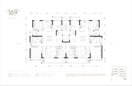 中海云著湖居4室2厅1厨2卫建面169.00㎡