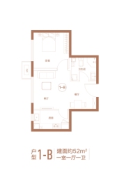 新松·未来ONE1室1厅1厨1卫建面52.00㎡