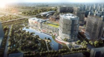 中国西部科技创新港学镇中心Ⅱ期鸟瞰图