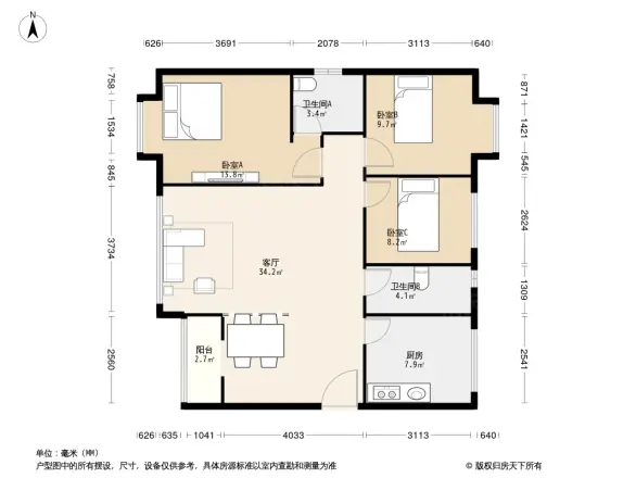 汇强上城户型图
