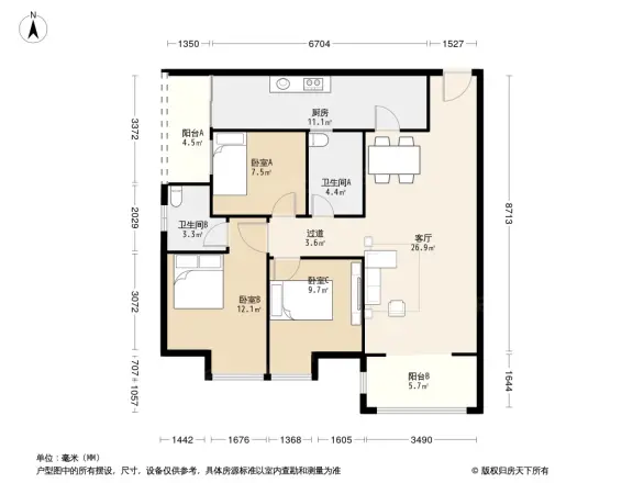 汇强上城户型图