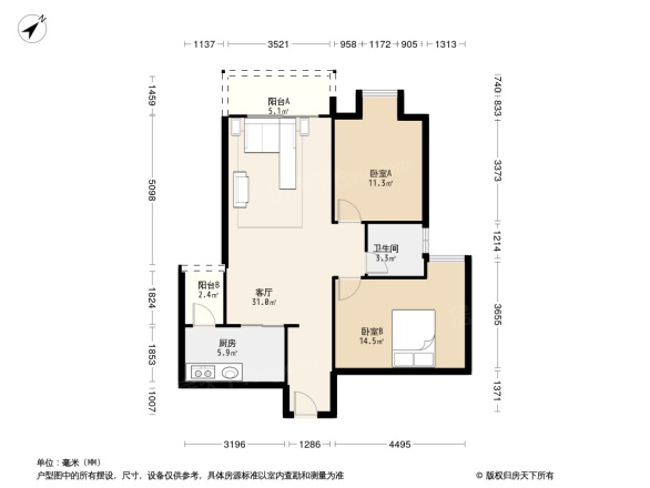 金海怡景花园户型图