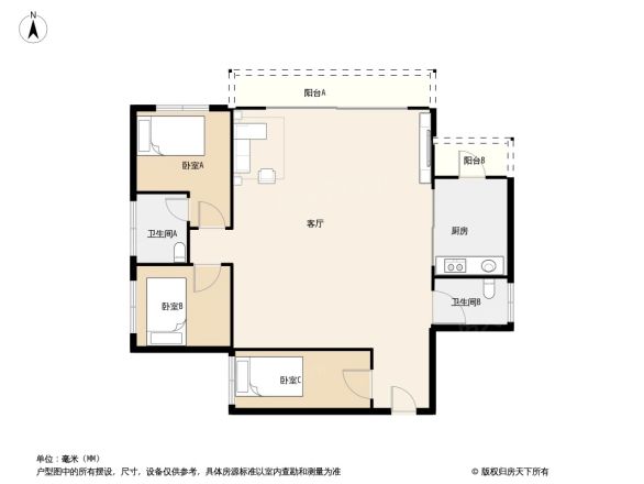 万科新城湾畔户型图