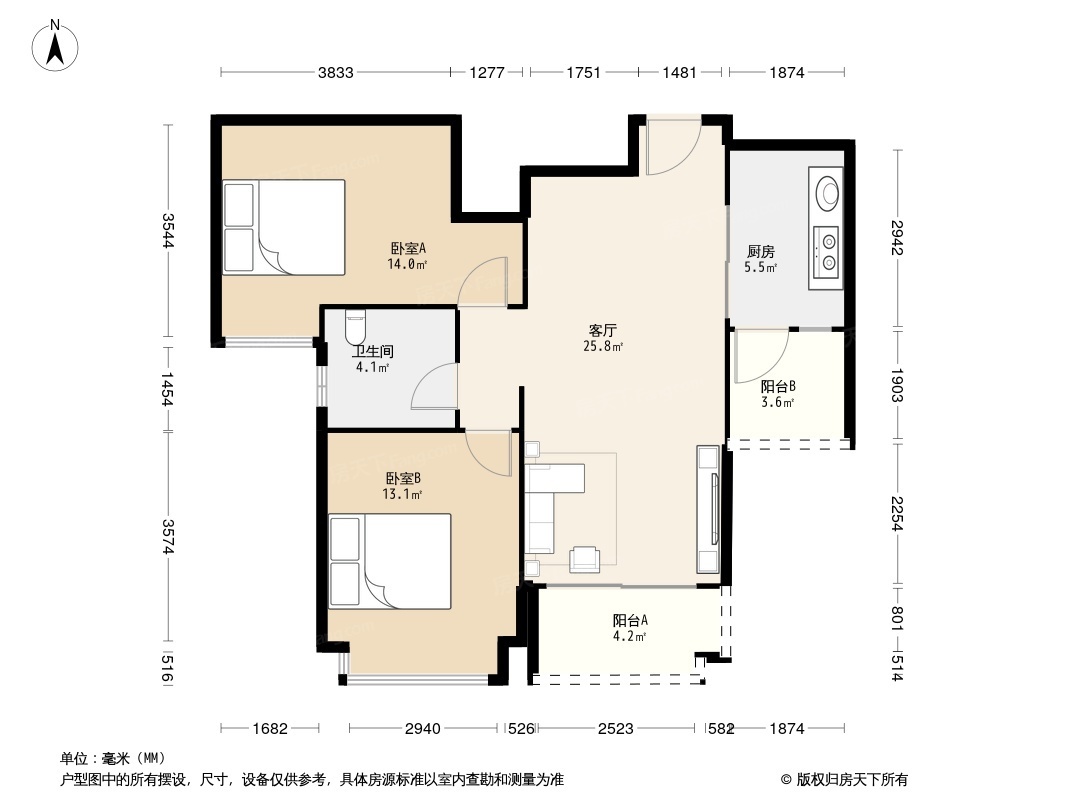 户型图1/2