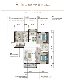 瑞岭尚郡3室2厅1厨2卫建面125.00㎡