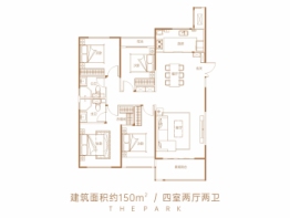 海马公园4室2厅1厨2卫建面150.0㎡