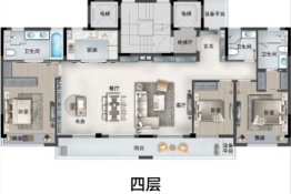 天阳·云栖凤鸣4室2厅1厨3卫建面200.00㎡