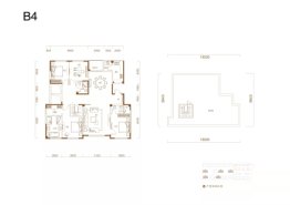 绿城·西山桃花源4室2厅1厨3卫建面210.00㎡