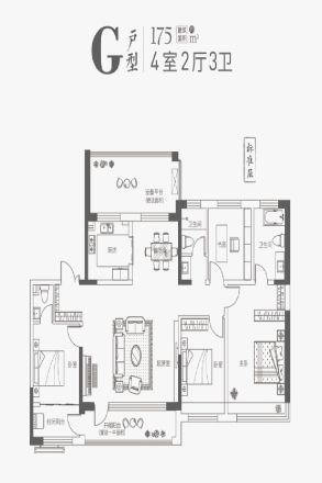 金鼎盛湖壹号户型图