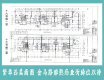 藏龙金街16号楼54-800平米商铺楼层平面图