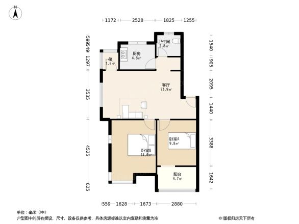 玫瑰久久户型图