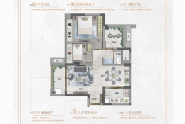 保利堂悦花园2室2厅1厨1卫建面80.00㎡