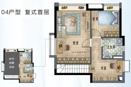 保利半岛3室1厅1厨2卫建面99.0㎡