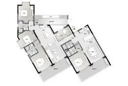 三亚 · 半山首府5室4厅1厨4卫建面236.0㎡