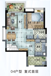 保利半岛3室1厅1厨2卫建面99.00㎡