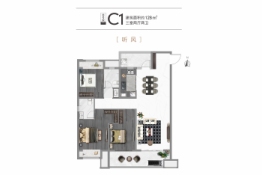 正弘新城3室2厅1厨2卫建面128.00㎡