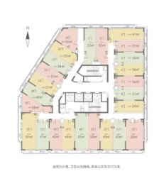 越秀云锦里1室1厅1厨1卫建面38.00㎡