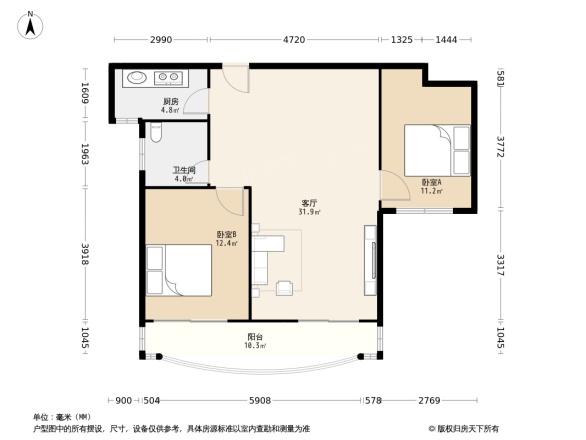 首开班芙春天花园户型图