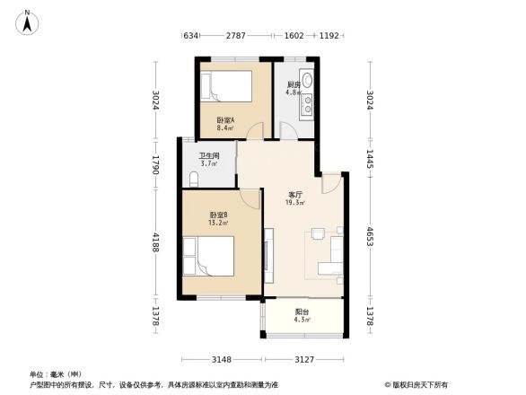 滨河花园户型图