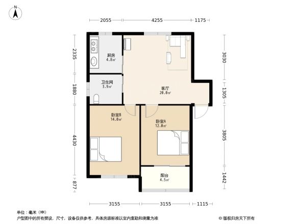 滨河花园户型图