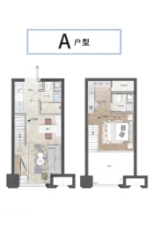 百瑞时代1室2厅1厨2卫建面38.00㎡