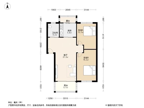 滨河花园户型图