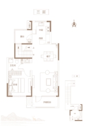 领秀·珊瑚湾3室2厅1厨3卫建面155.00㎡