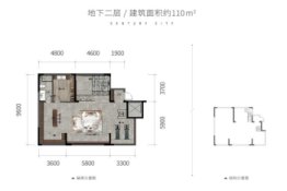 方大·世纪城2室1厅1卫建面128.00㎡