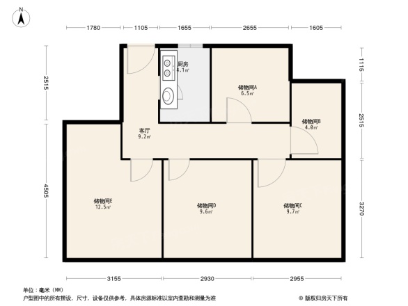 彩叠湾户型图
