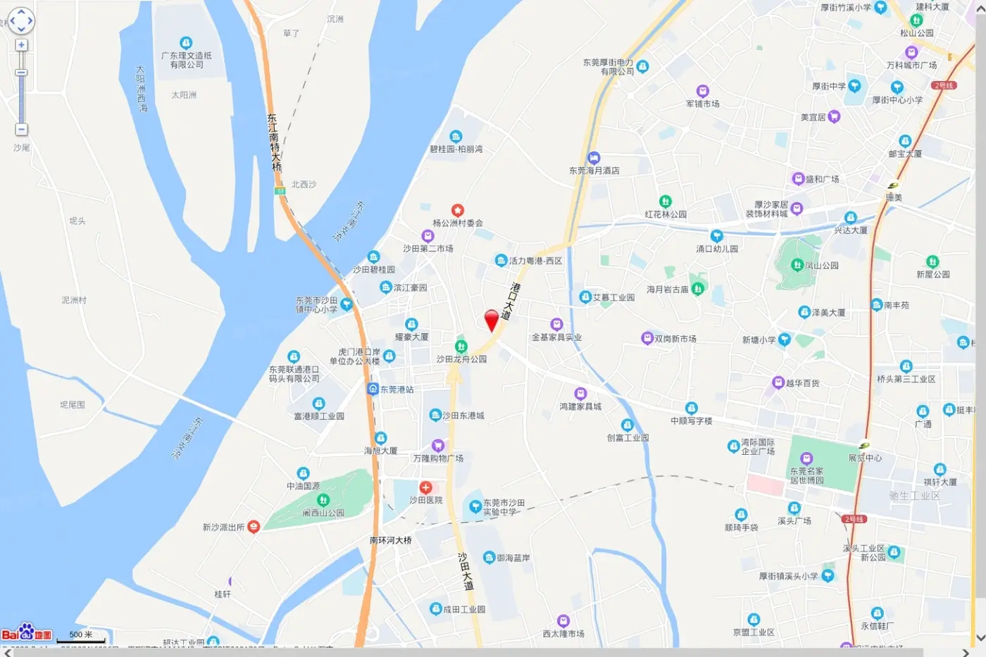 港口华府交通图