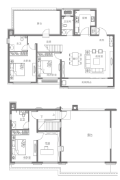 淄博融创·滨江壹号4室2厅1厨3卫建面180.00㎡