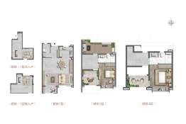 佘山望2室2厅1厨3卫建面130.00㎡