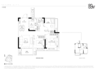 滨奥花园小高层89㎡