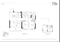 滨奥璟悦湾115㎡户型